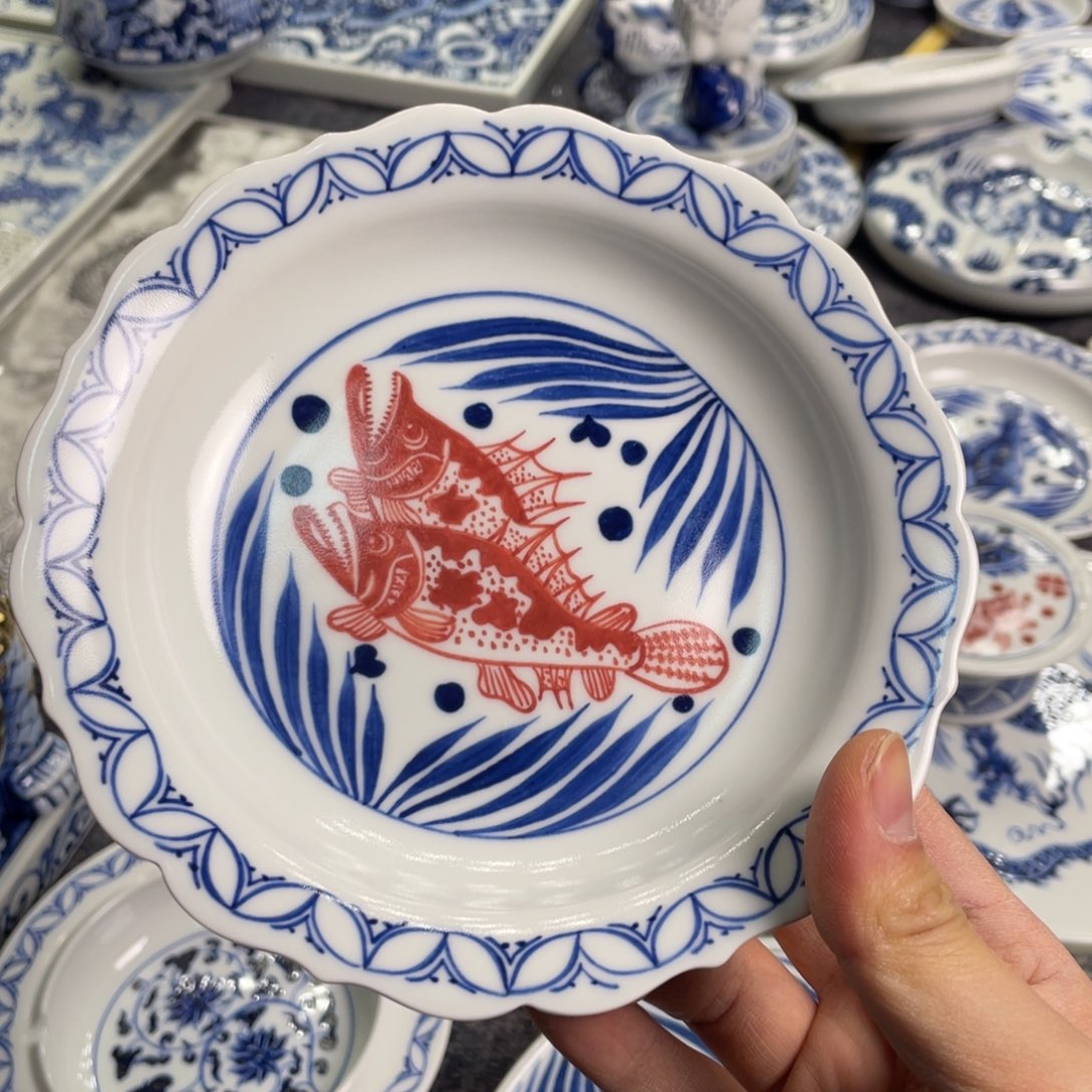 醉***膝景德镇陶瓷手工手绘