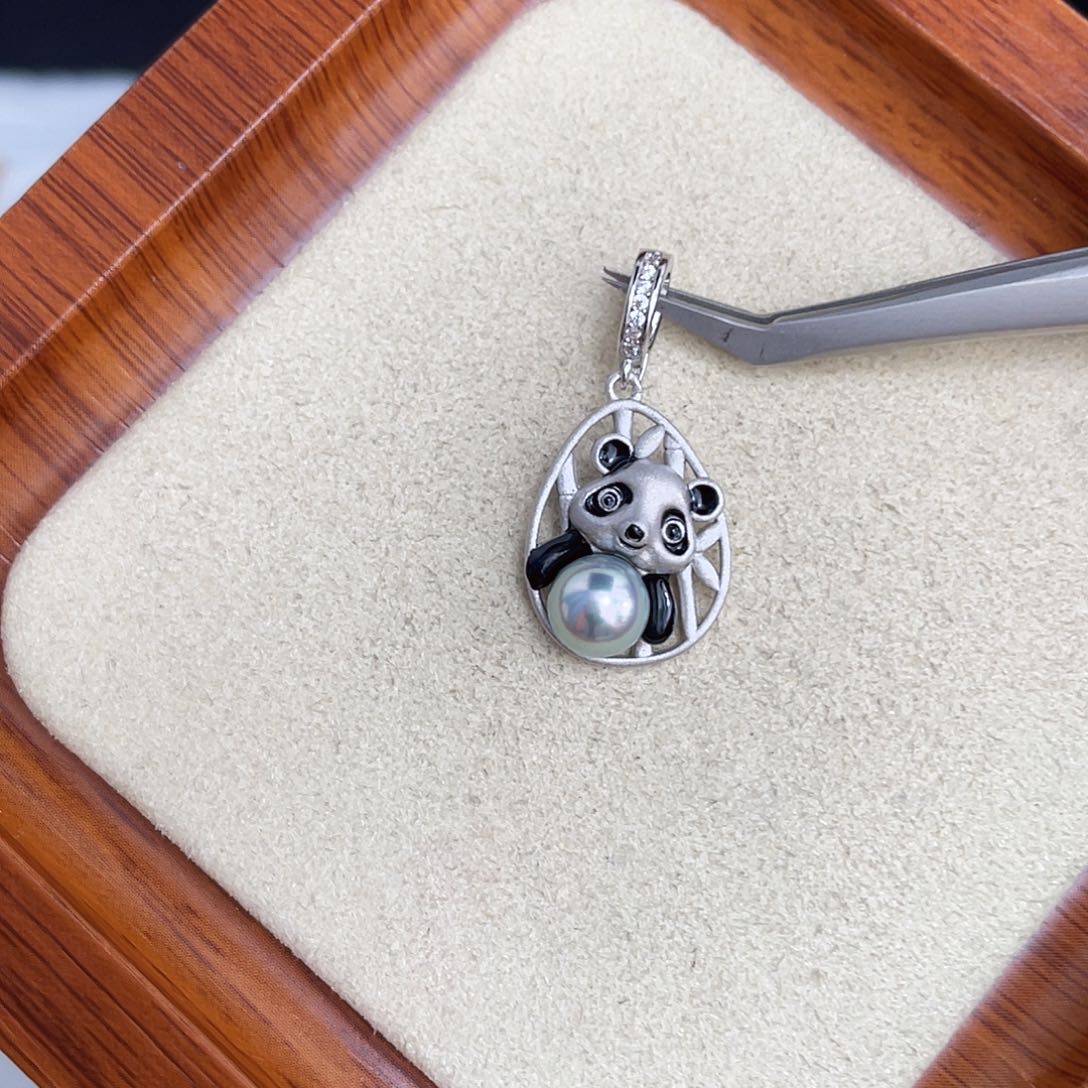 海水珍珠银S925镶嵌颈饰