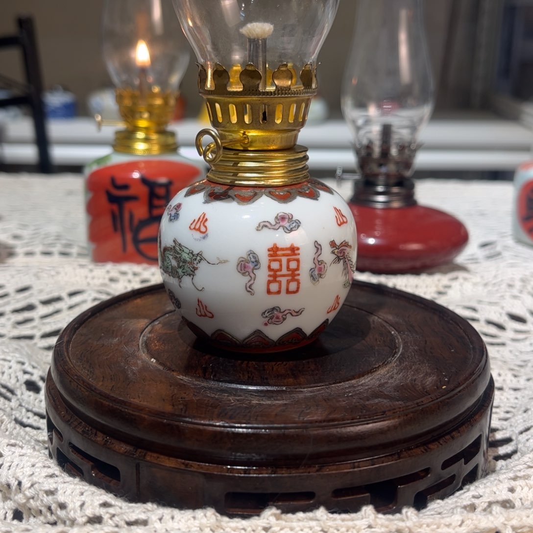 摆件景德镇陶瓷香薰灯