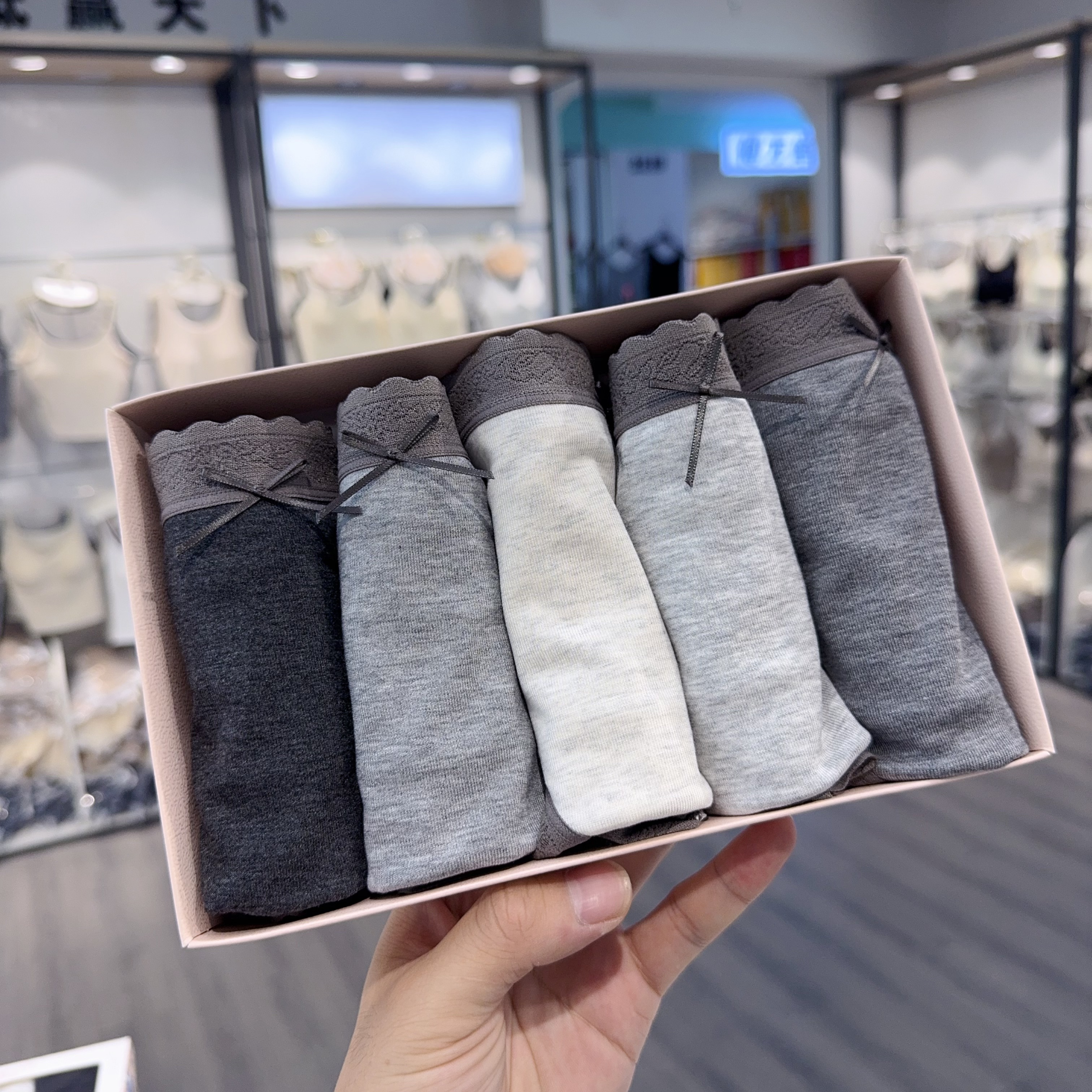 【5条装】透气女三角内裤春秋休闲运动风舒适中腰夏季简约 4256