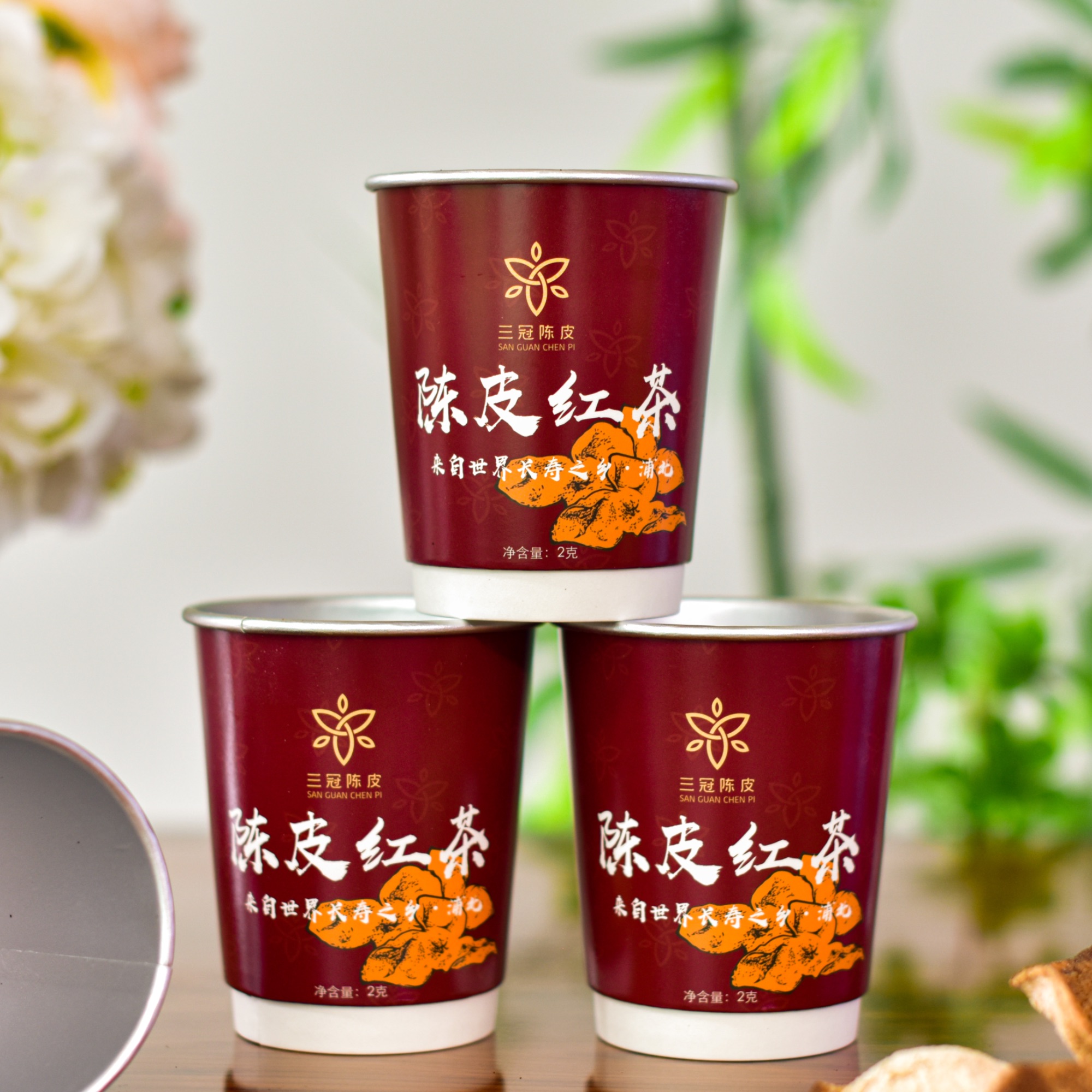陈皮红茶杯茶干陈皮搭配优质红茶20克/条2克/杯*10