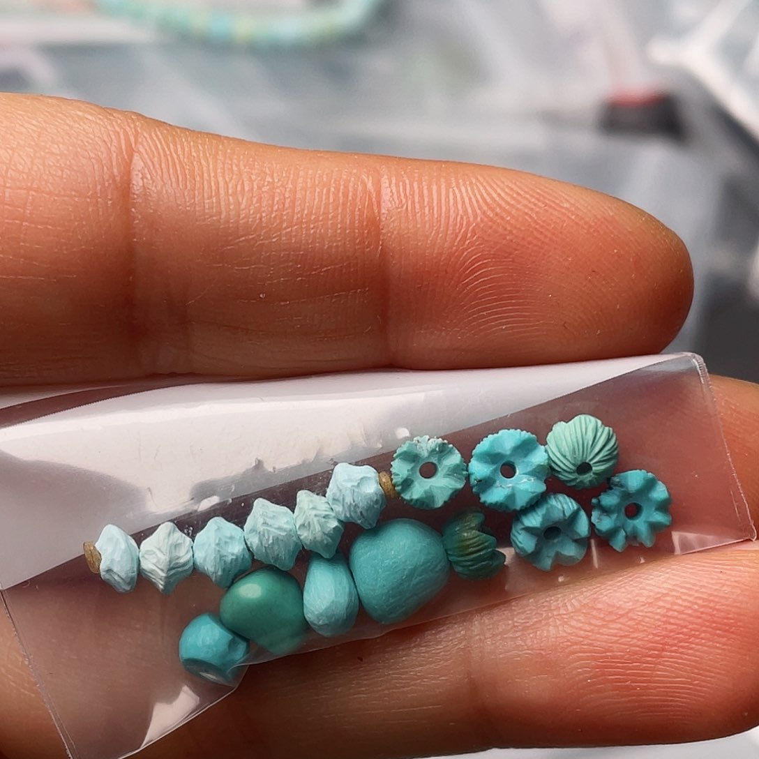 绿松石珠宝半成品未镶嵌