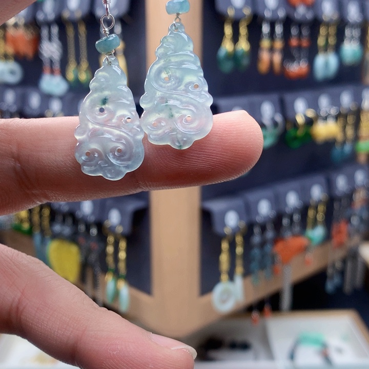 未镶嵌翡翠耳饰耳饰