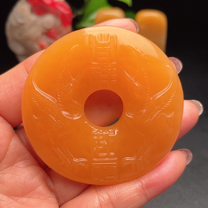 田黄石金田黄闲章手把件挂件