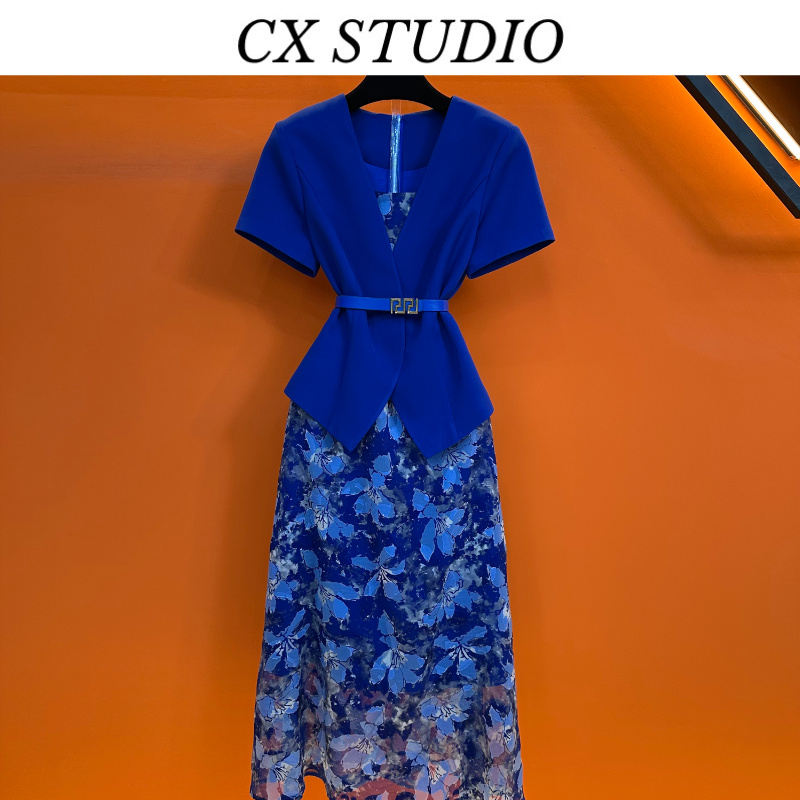 YC编码19 经典收腰轻奢时尚春夏季连衣裙（定制女装） TG528