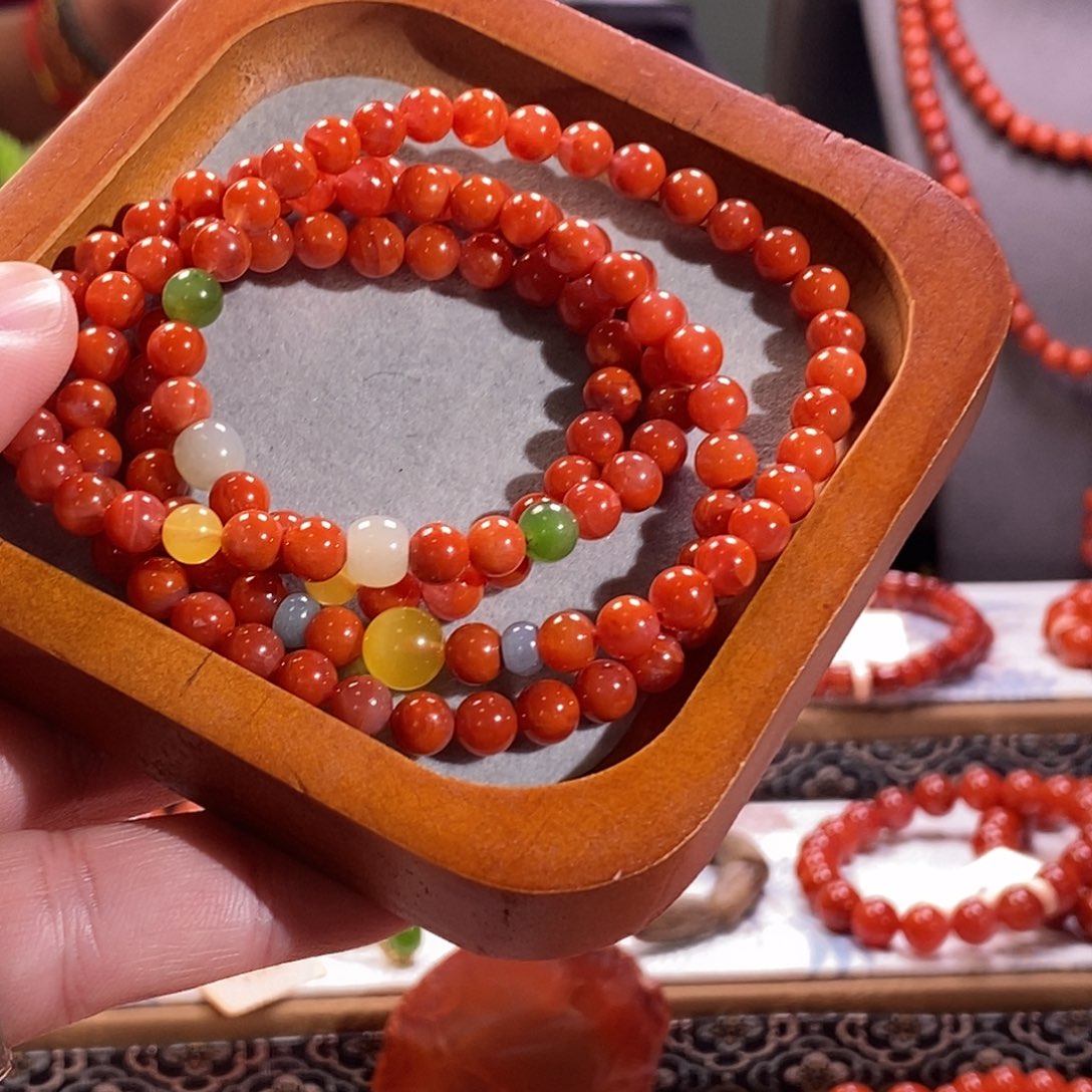 南红玛瑙未镶嵌手串