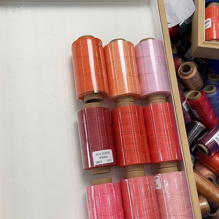 棉（0.6纯色南美圆蜡线颜色随机3卷）三单颜色不重复