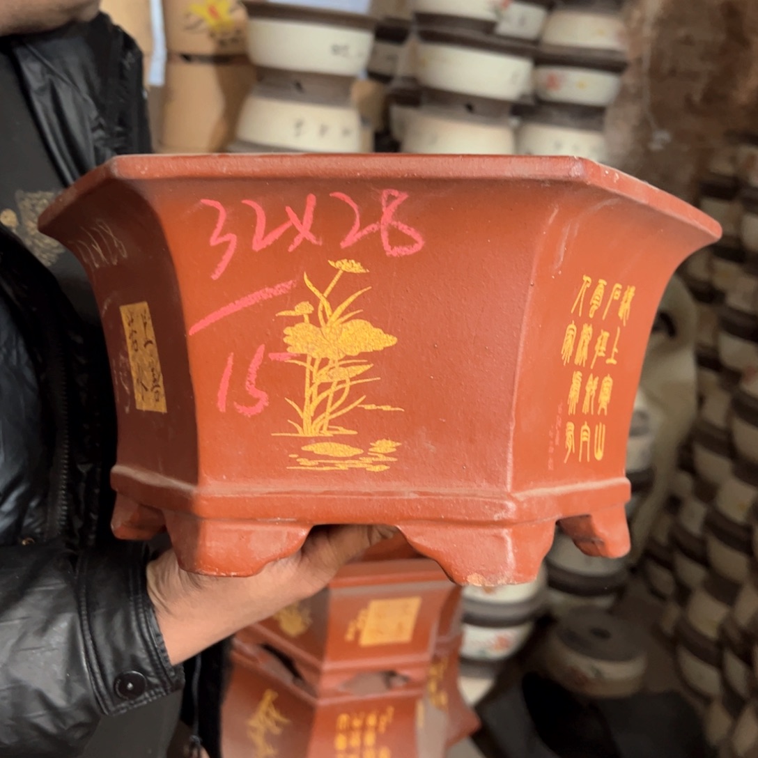 紫砂花盆紫砂花盆