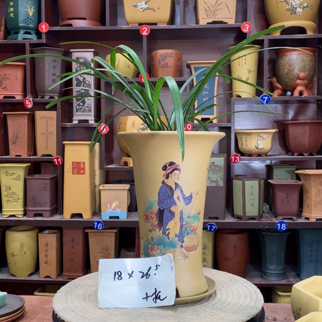 紫砂艺术紫砂花盆