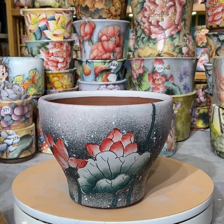 红陶景德镇艺术手绘作品