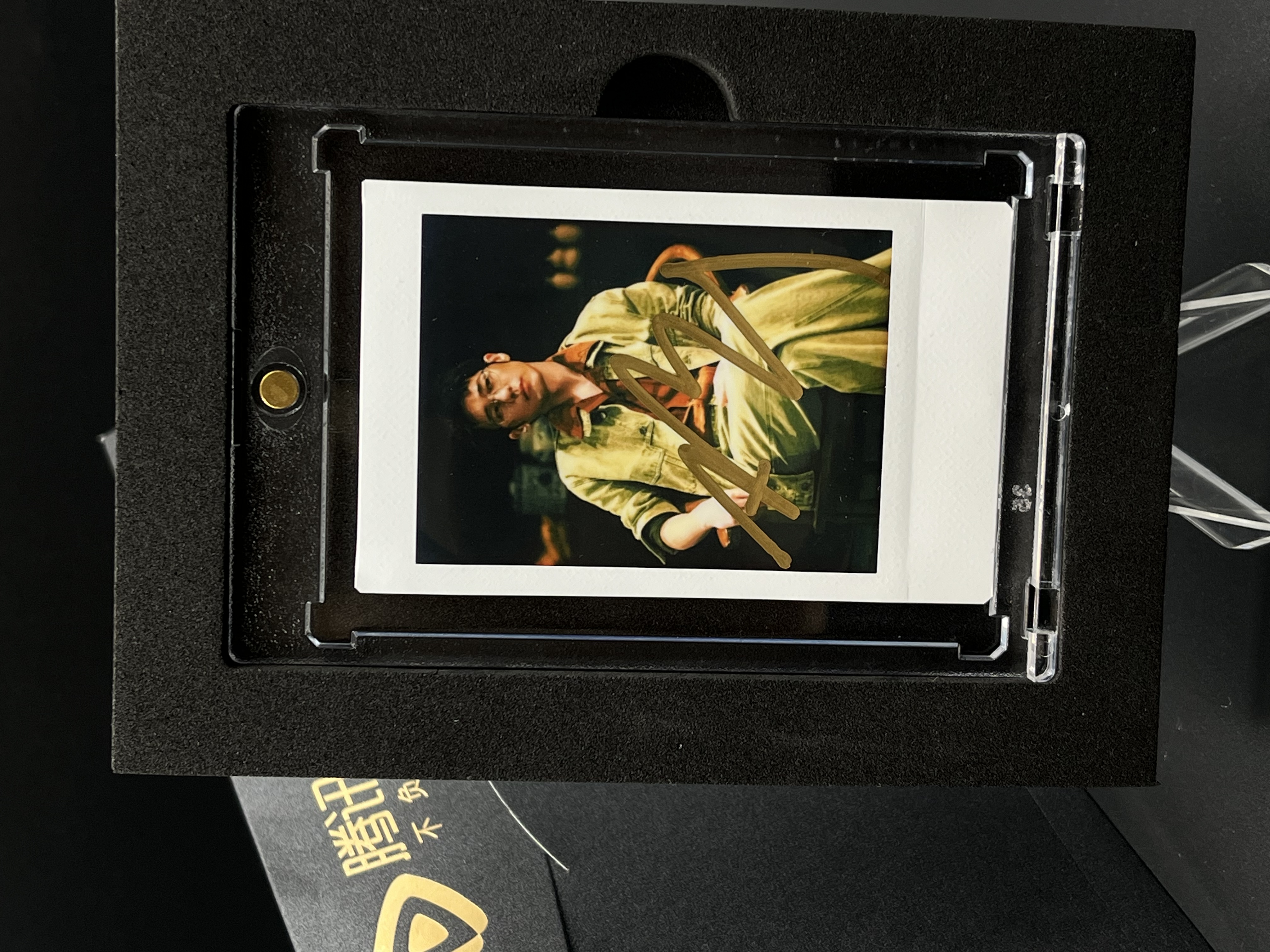 W473【白宇】亲签三寸正品富士拍立得mini相纸 白边