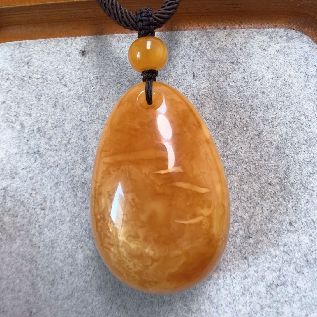 蜜蜡项链未镶嵌蜜蜡吊坠