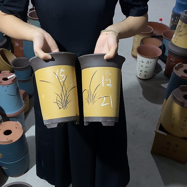 紫砂花盆紫砂花盆