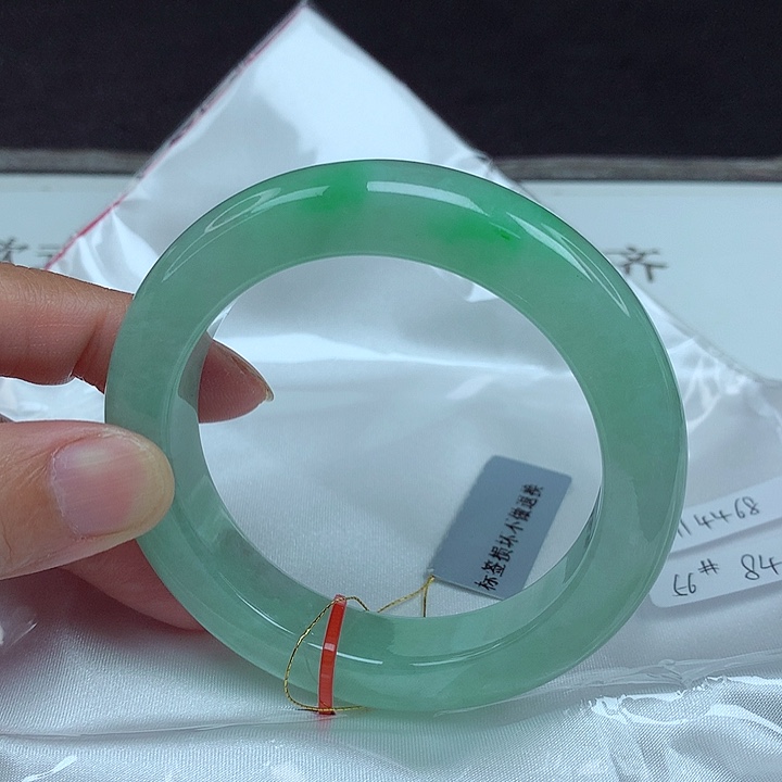 翡翠未镶嵌手镯56圈4498