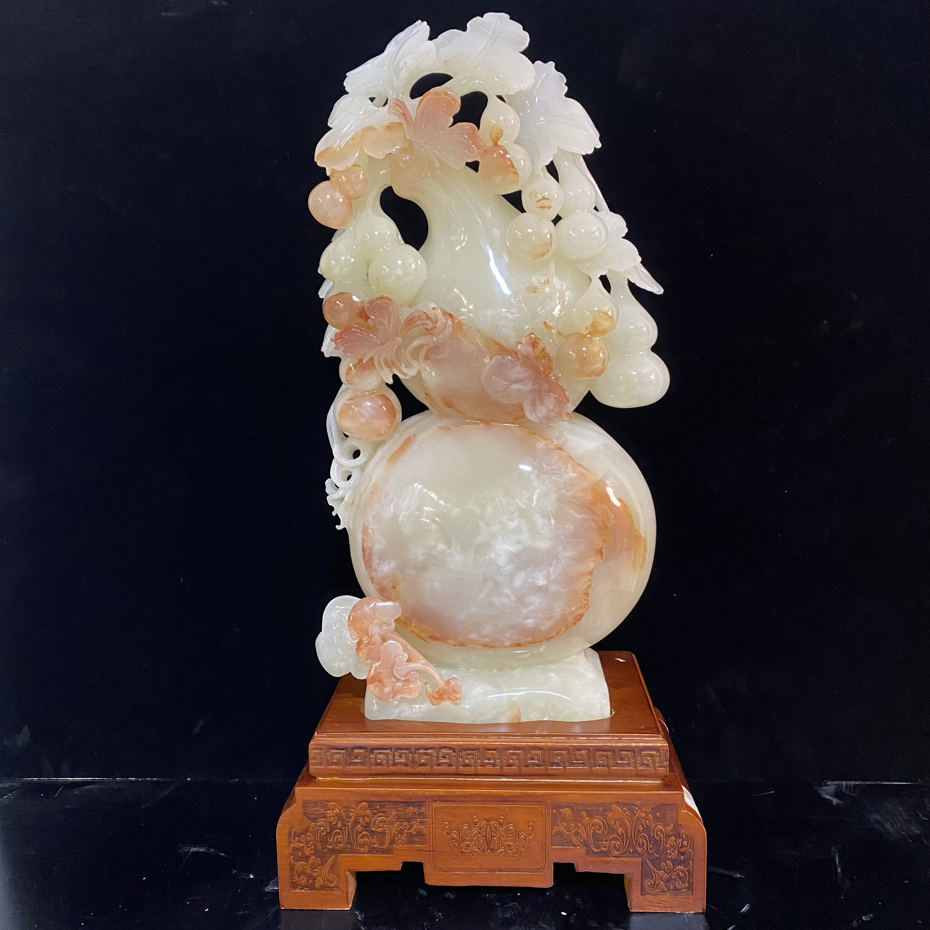 家居雕刻摆件 纯手工雕刻 玄关摆件 直播间链接 一物一拍