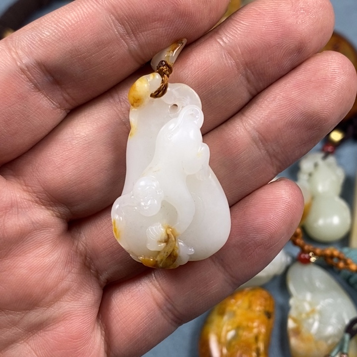 和田玉吊坠(不含链)未镶嵌A***能