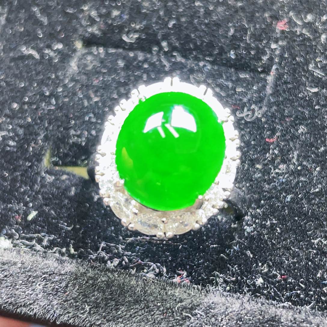 翡翠颈饰银S925镶嵌51，