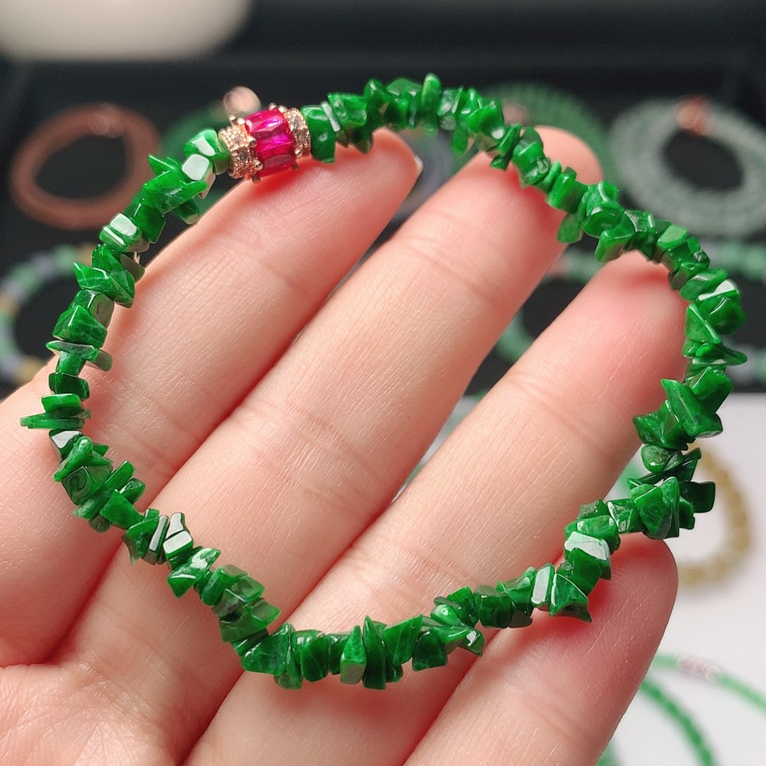 翡翠未镶嵌手链翡翠