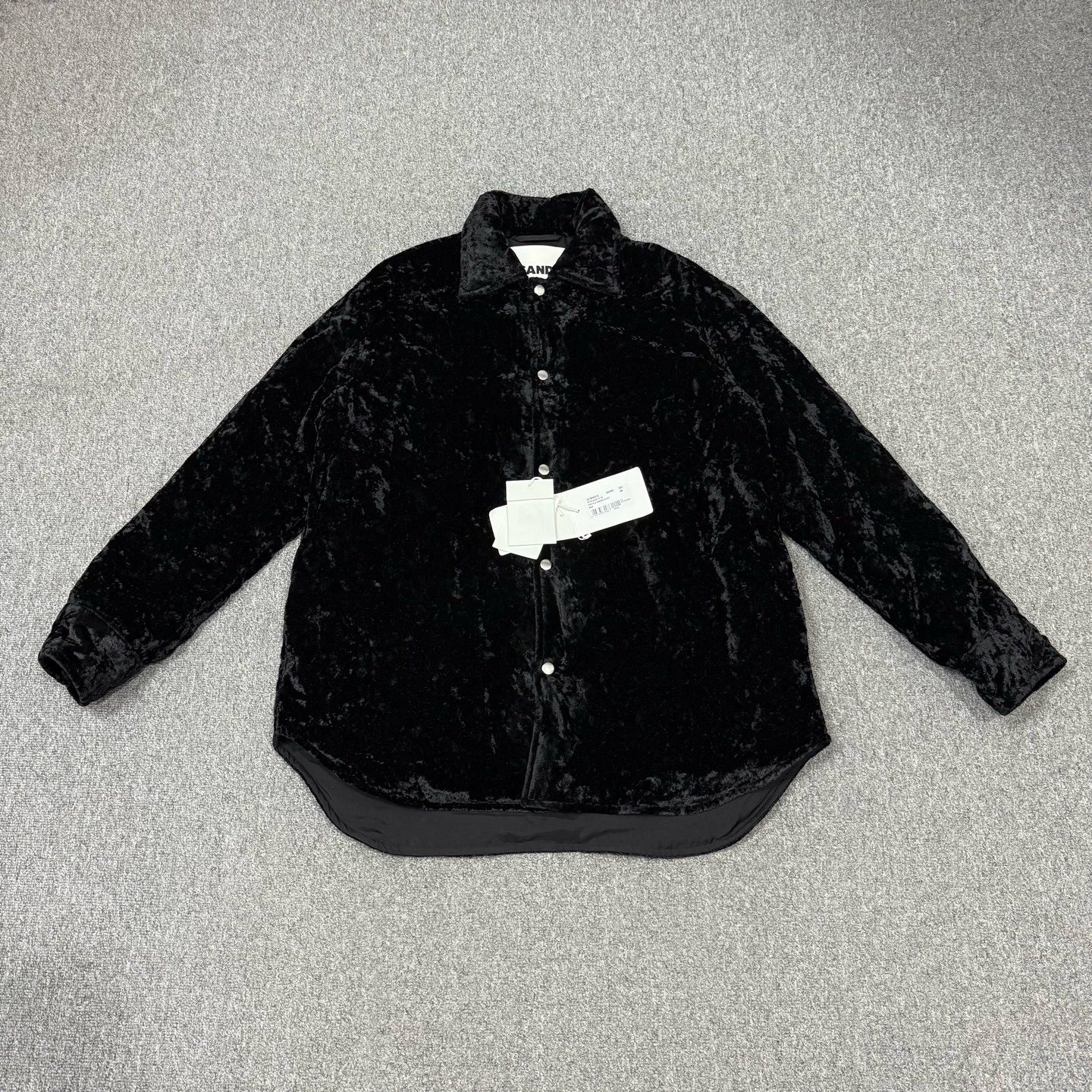 未使用 maje 18674098 黑色丝绒外套 未使用带吊牌48码50码