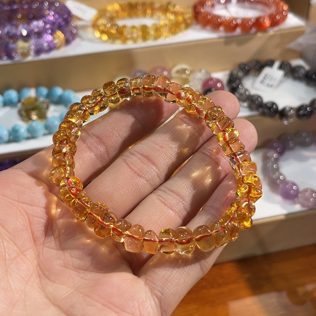 水晶手链未镶嵌黄水晶