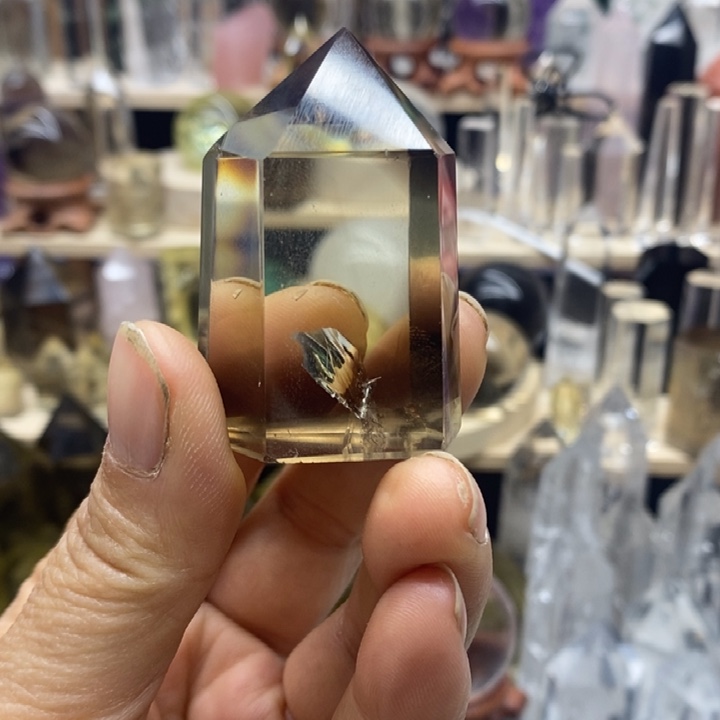 忆***未镶嵌水晶发饰茶水晶