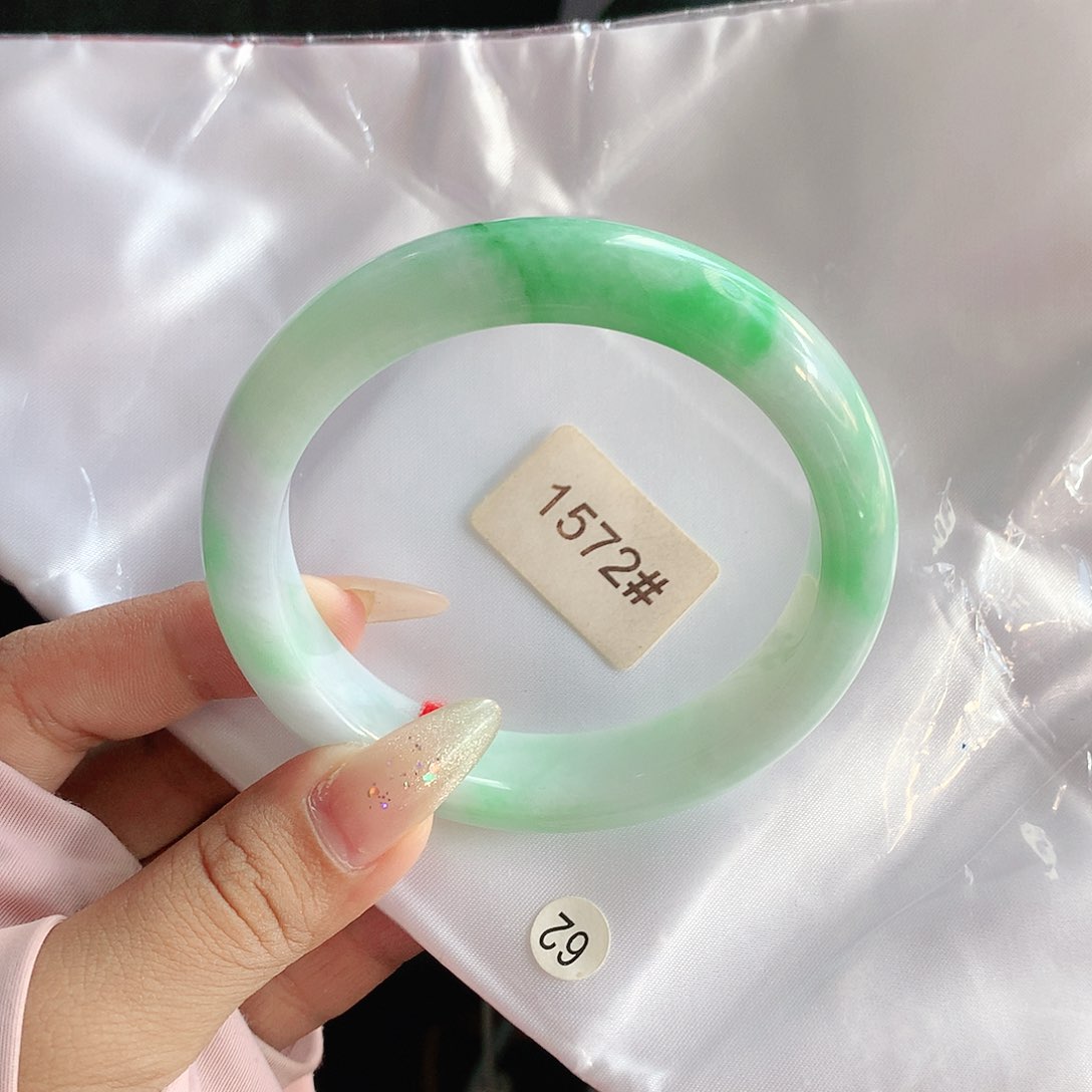 未镶嵌手镯翡翠62 天然缅甸a货翡翠1752