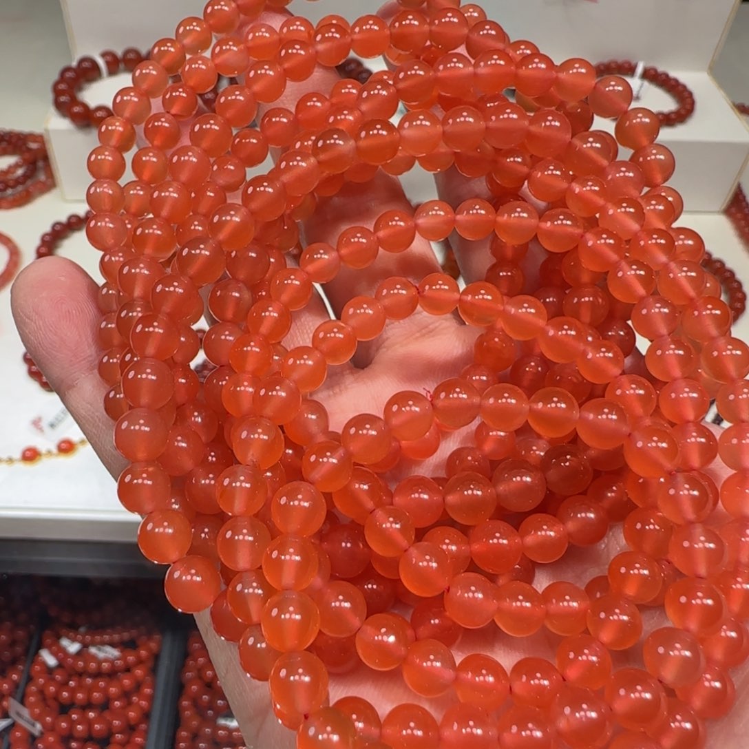 南红玛瑙未镶嵌手链，多样性发货一个
