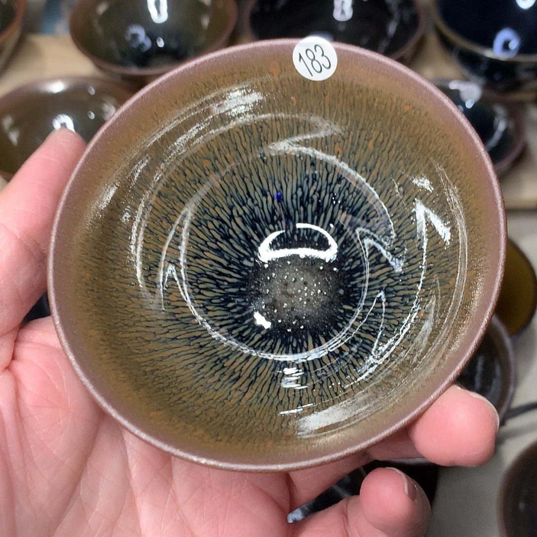 茶盏183 原矿草木灰釉建盏主人杯