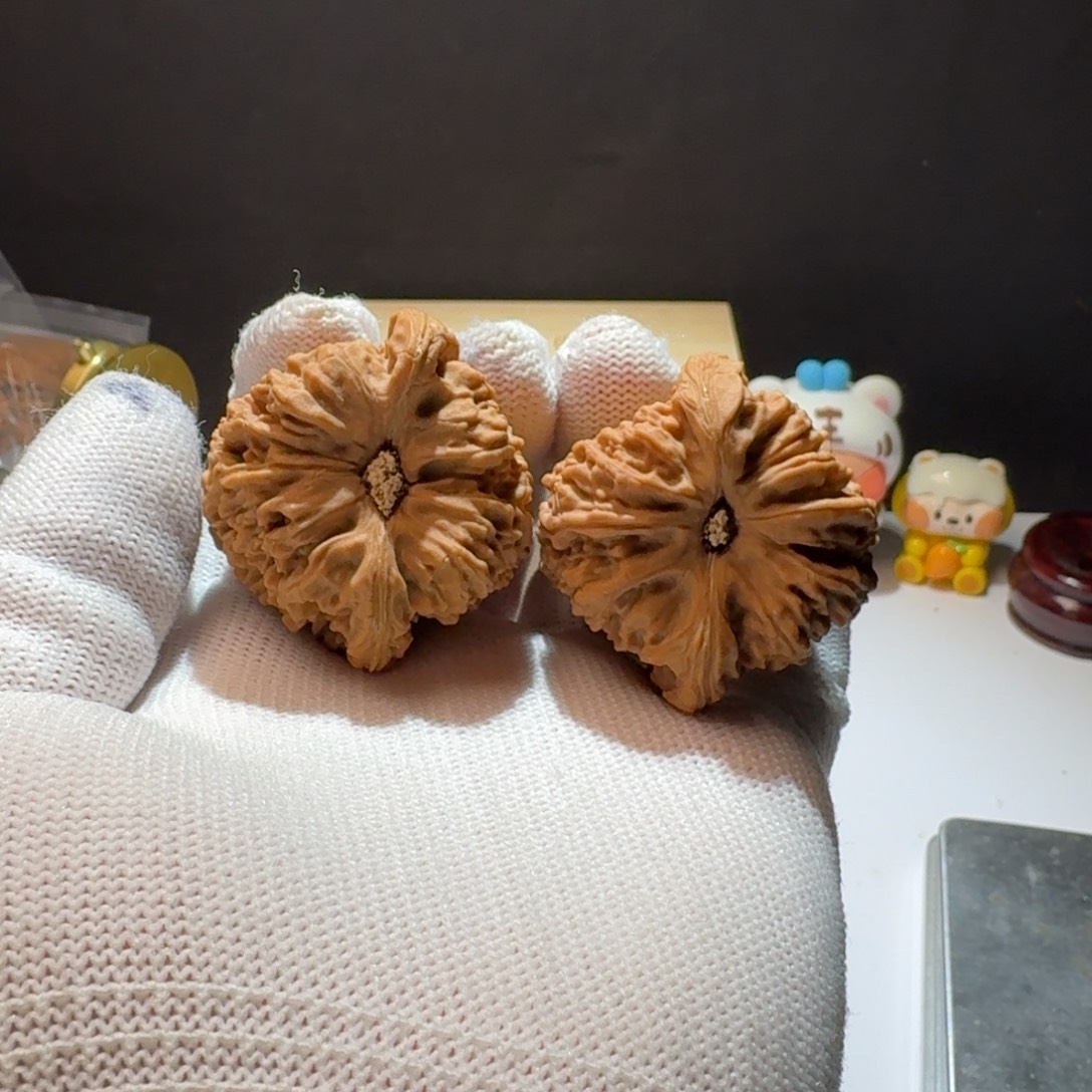 楸***淘文玩核桃把件7号链接天残蝴蝶
