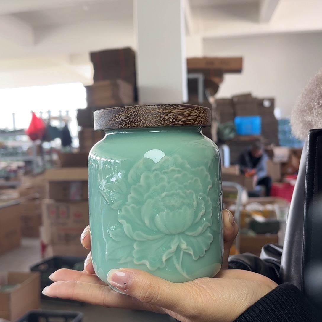 龙泉云间青瓷小米茶器