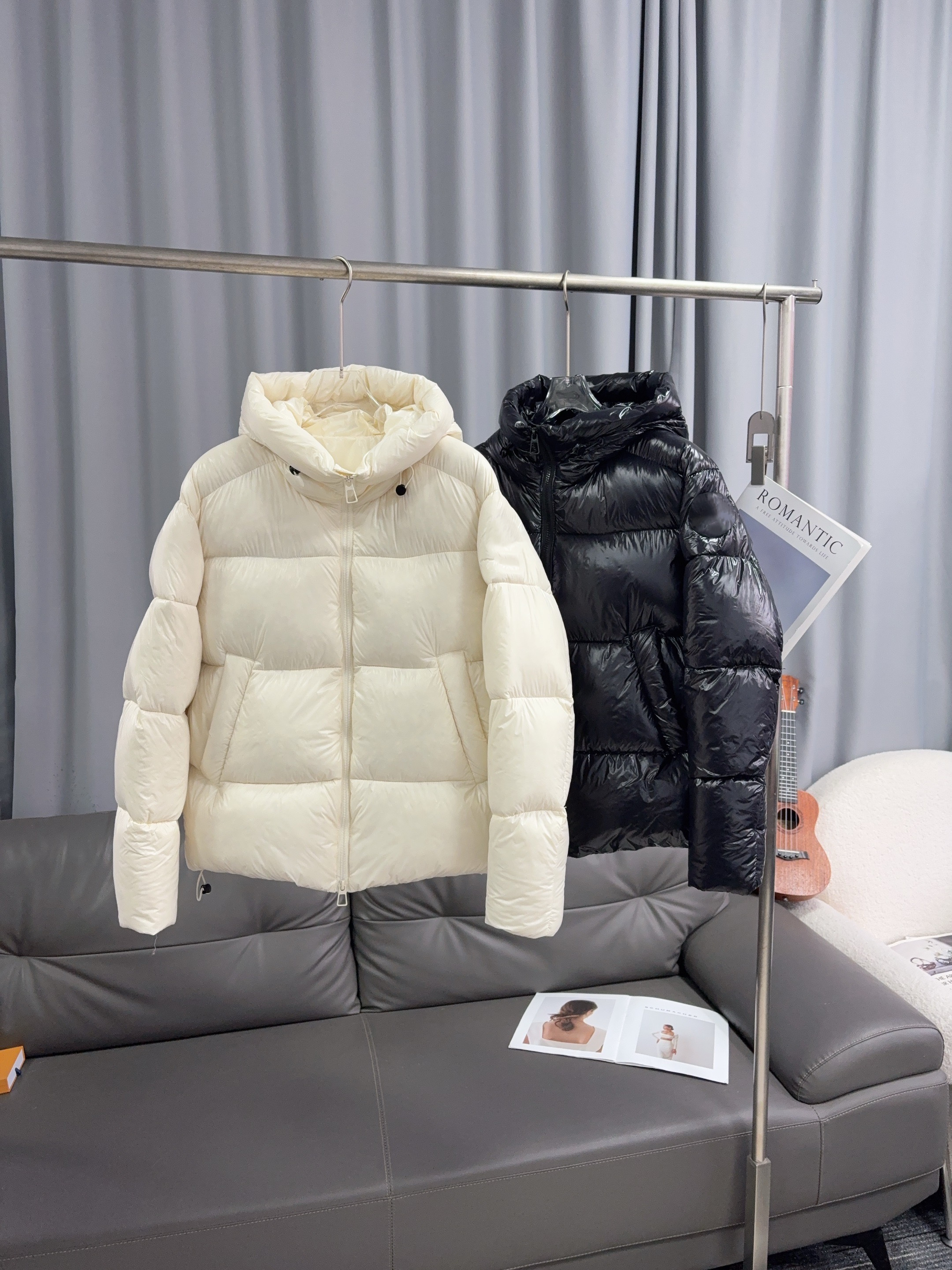 【FANLIUSU】亮面厚款连帽常规款冬季休闲百搭外套