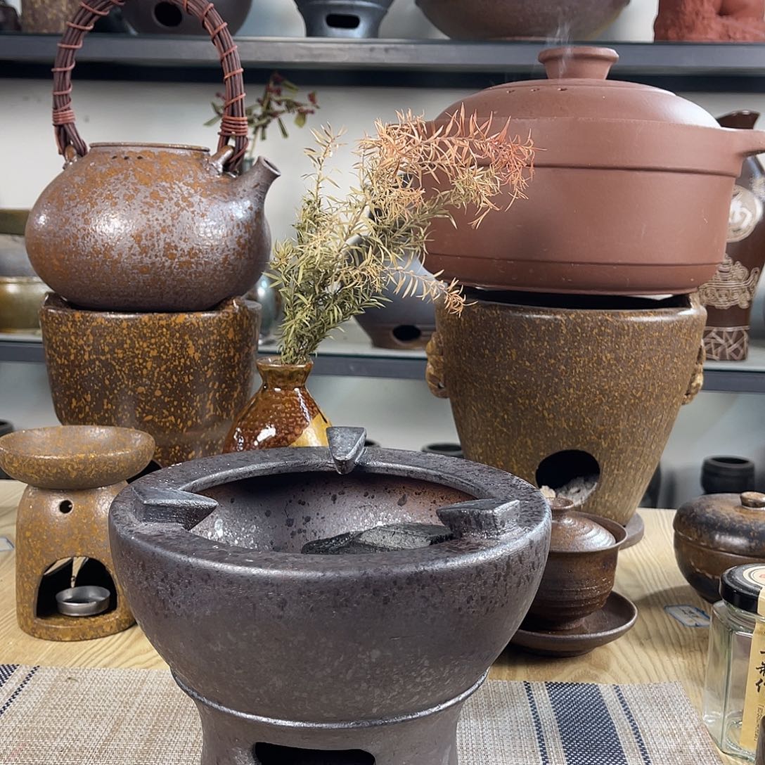 紫砂粗陶实用砂锅