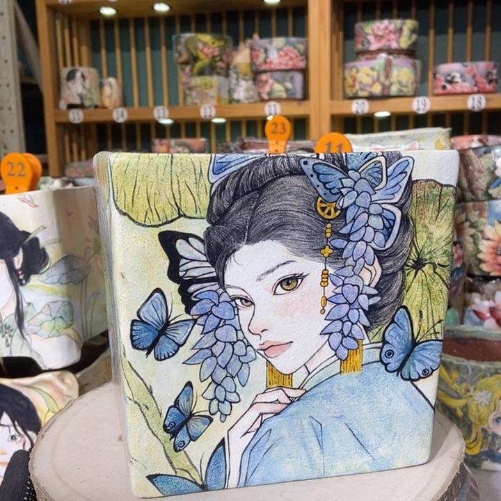 红陶景德镇艺术手绘作品