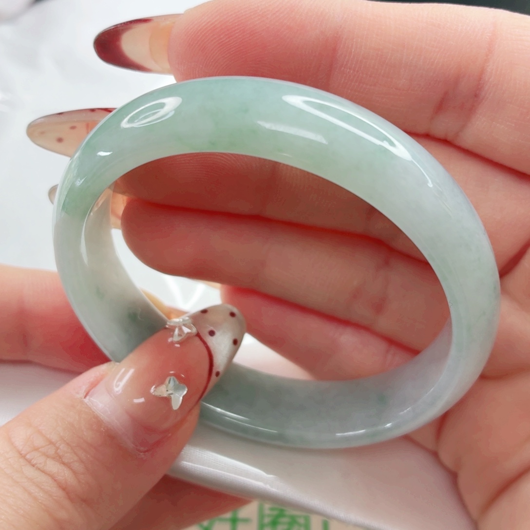 翡翠未镶嵌手镯50.7x319