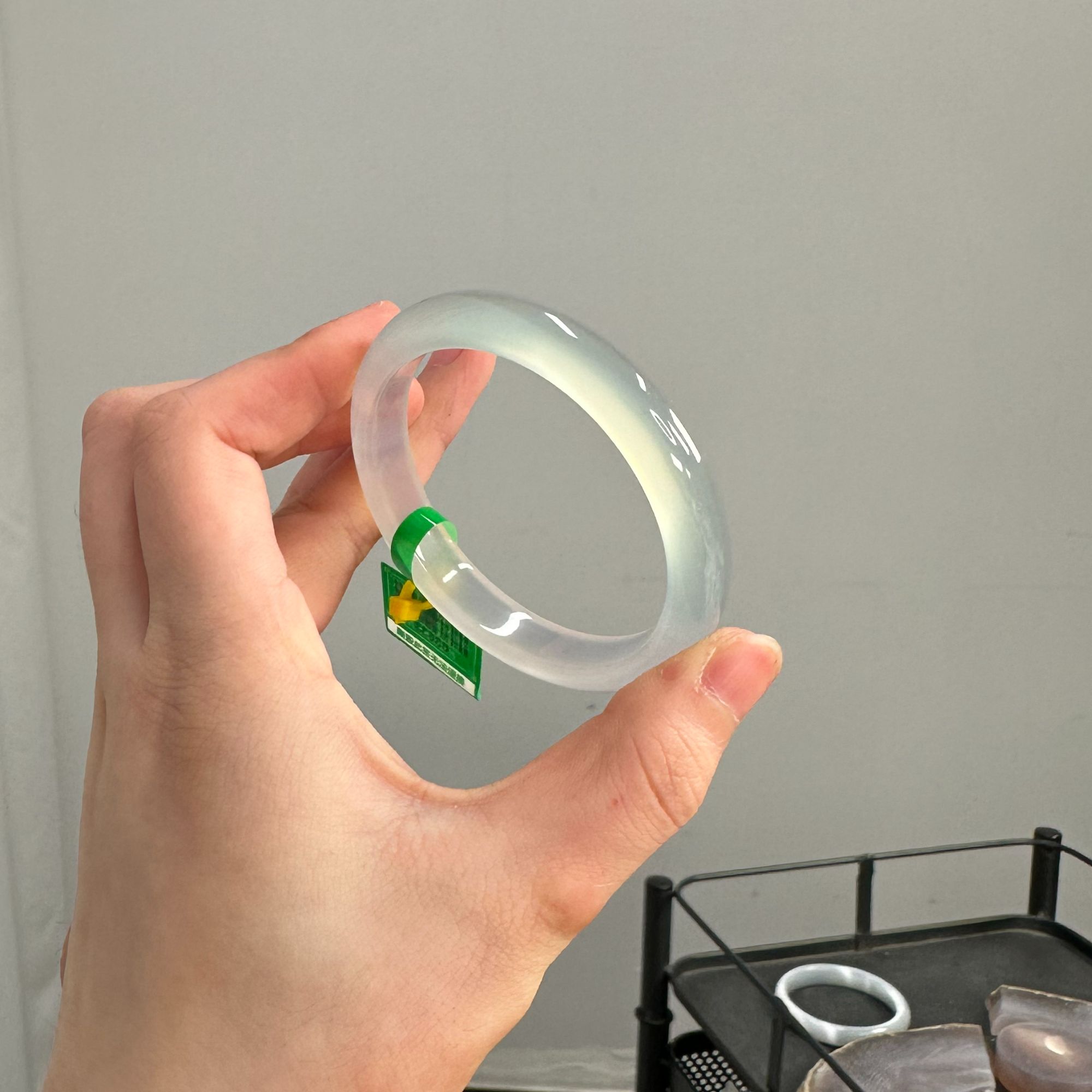 特挡精挑【意境半山水】冰种玉镯显水玉髓玛瑙手镯气质多样性发其一