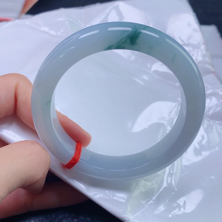 翡翠未镶嵌手镯55圈口