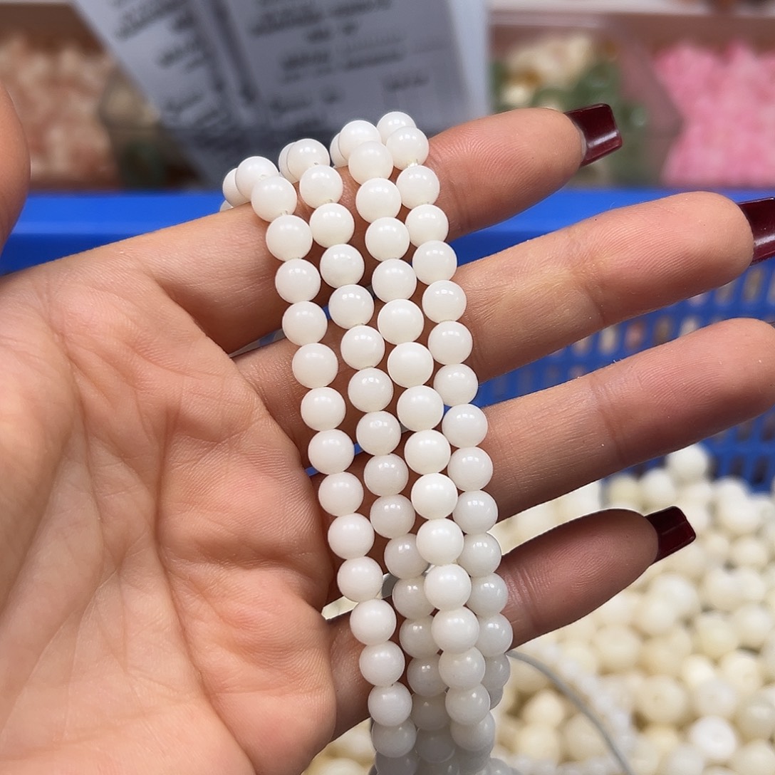 手串菩提根/象牙果卡6白圆1条