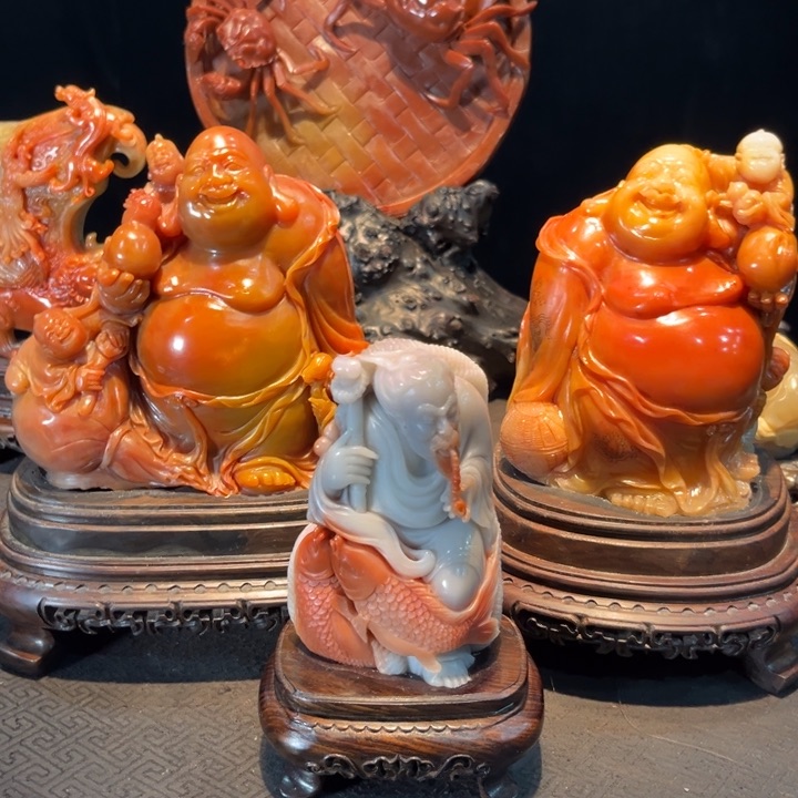 寿山石夜*寿山石摆件