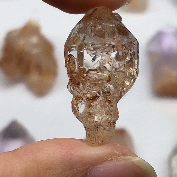 水晶颈饰未镶嵌巴基斯坦红泥闪灵钻32mm+