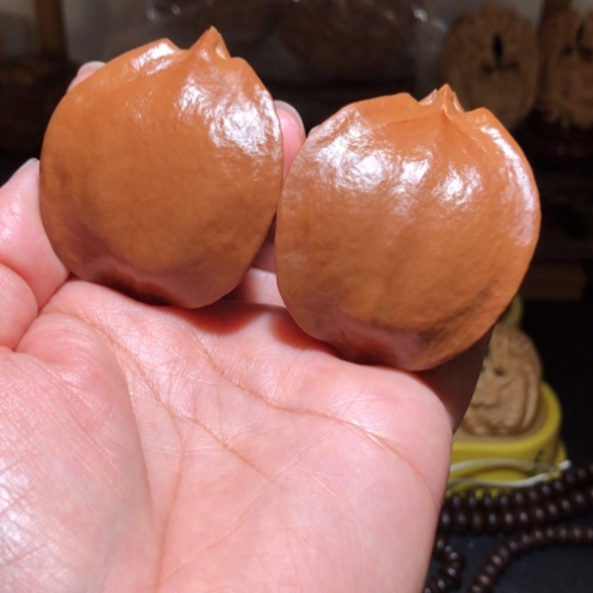 橄榄核吊坠虎头三花橄榄