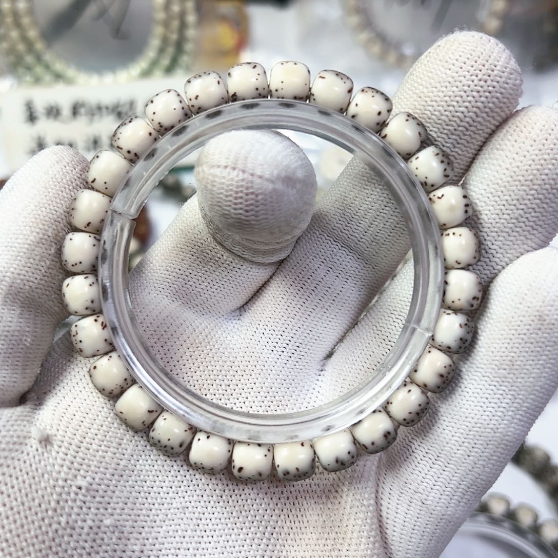 星月菩提手串87灰冰背河豚a8