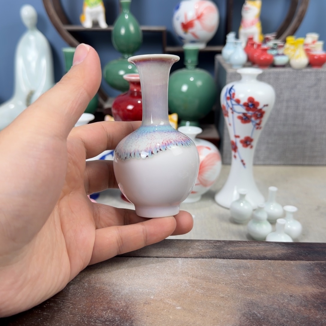 陶瓷手工小花器摆件