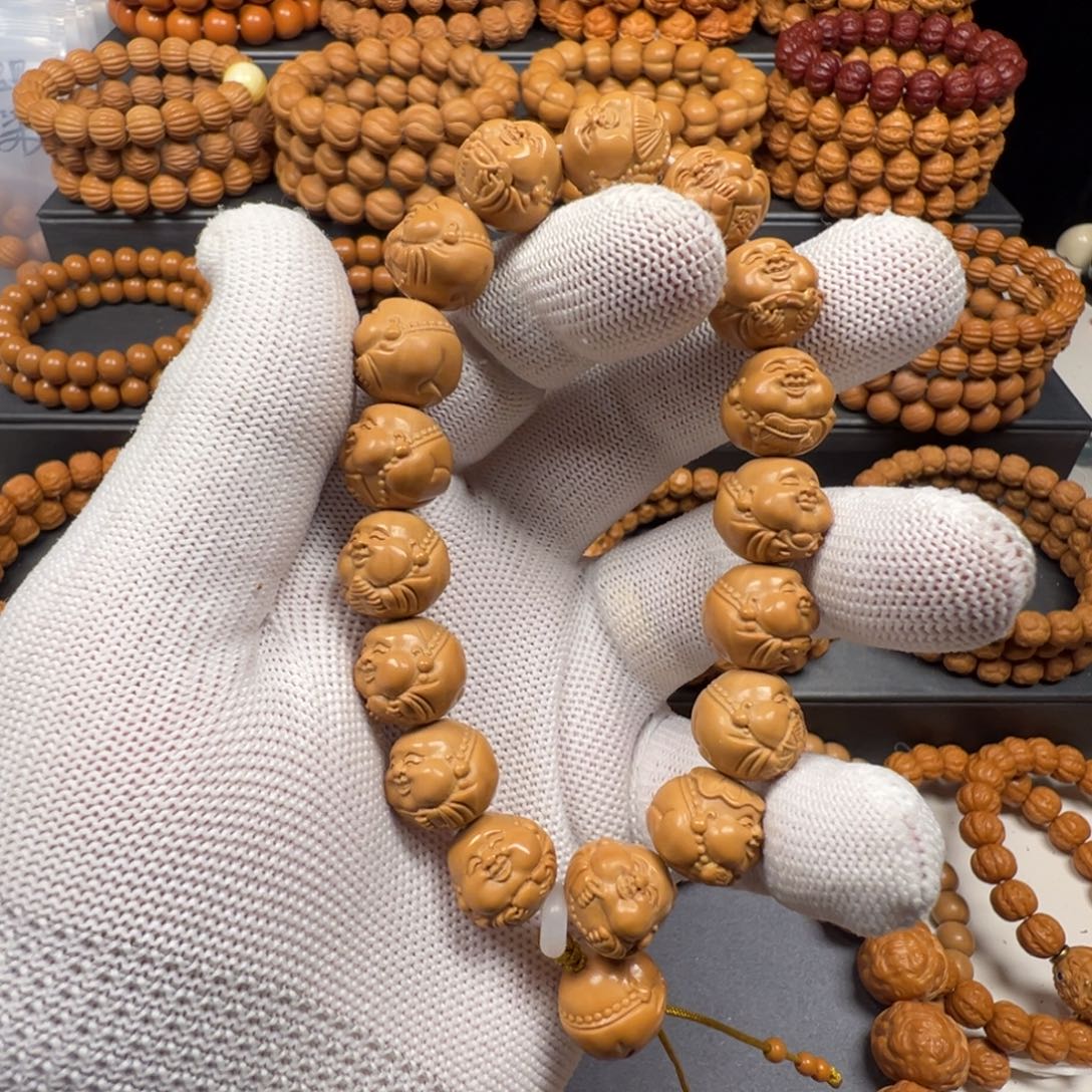 石****猴头核桃手串弥勒