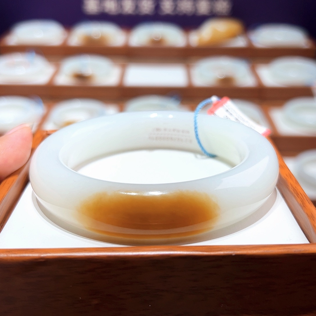 和田玉定金手镯59/60未镶嵌