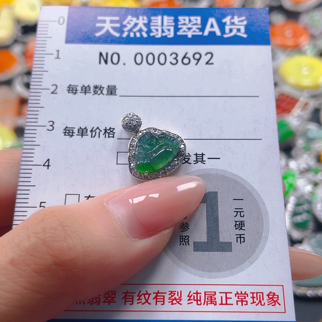 翡翠未镶嵌吊坠(不含链)