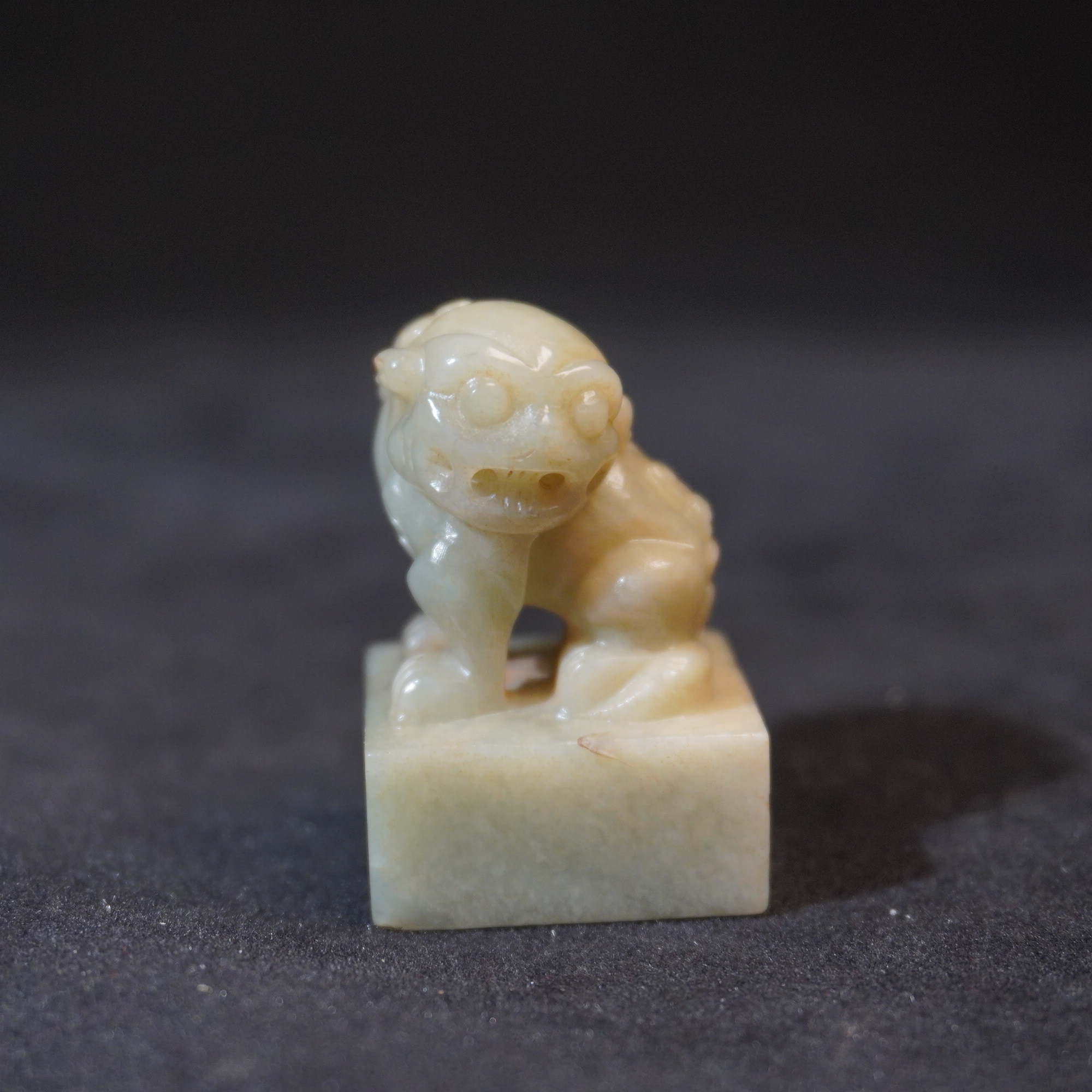 SA57   清   翡翠瑞兽印章