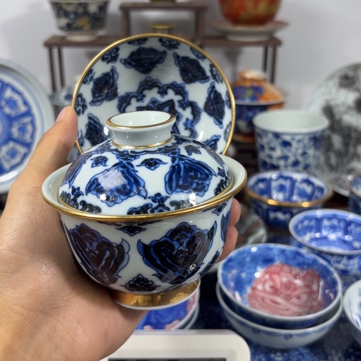 老***茶景德镇手工手绘陶瓷