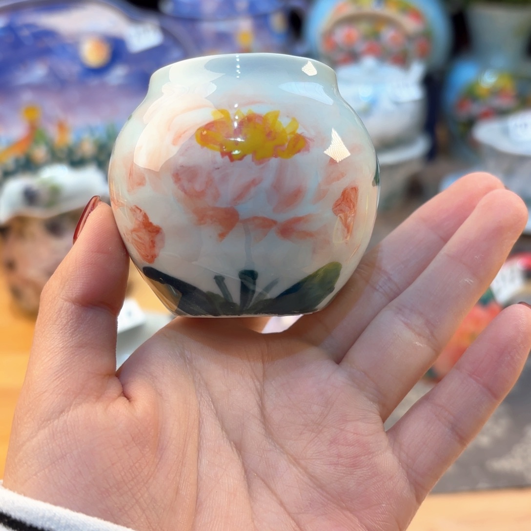 景德镇手绘高温釉下彩陶瓷茶具