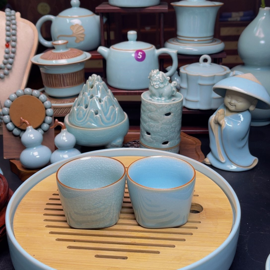 【闪购商品】摆件陶开**选原产地证，正品窑口，茶器，珠串