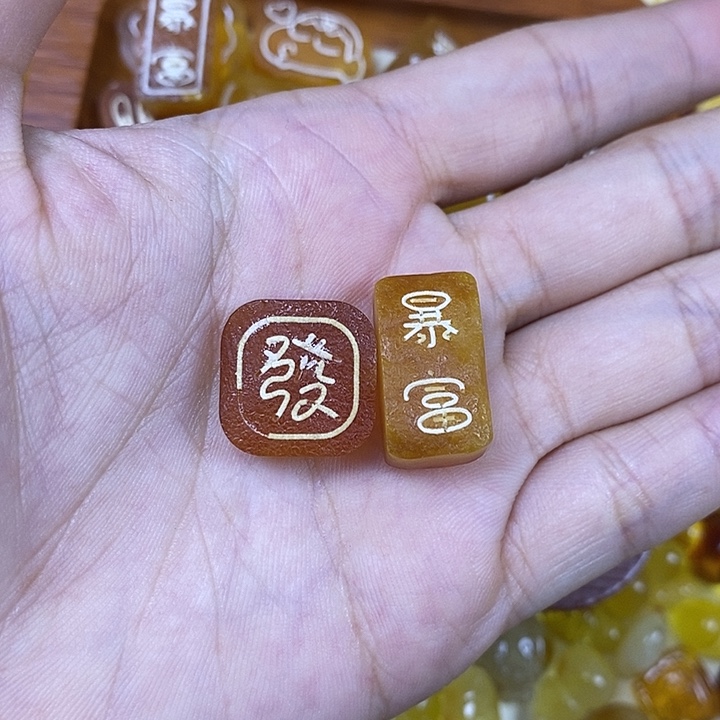 L***6吊坠橄榄核原皮发暴富